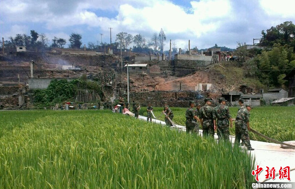圖為火災(zāi)現(xiàn)場。沫浠 攝 圖片來源：CFP視覺中國
