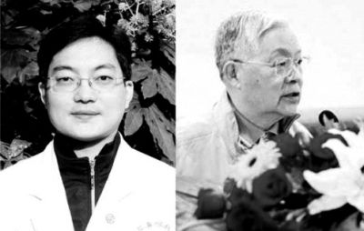 王宇澄(左)曾是王正敏的學(xué)生與親密助手，他認為自己在導(dǎo)師評選院士過程中立下汗馬功勞，卻未獲回報。師徒最終反目。