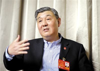 今年全國兩會期間，全國人大代表、浙江高院院長齊奇接受記者采訪。新京報記者 陳杰 攝