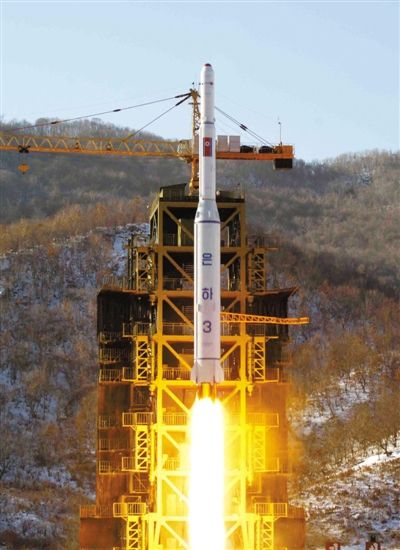 去年12月12日，朝鮮發(fā)射衛(wèi)星。