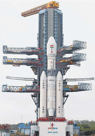 印度最新研制的地球同步衛(wèi)星發(fā)射火箭“馬克III型”(Mark III)。