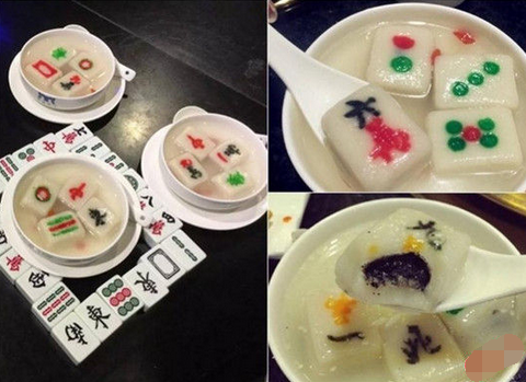 來碗清一色！火鍋店推出創(chuàng)意麻將湯圓