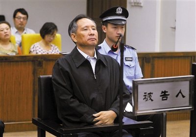 9月10日，北京市第二中級人民法院，張曙光在庭審中。