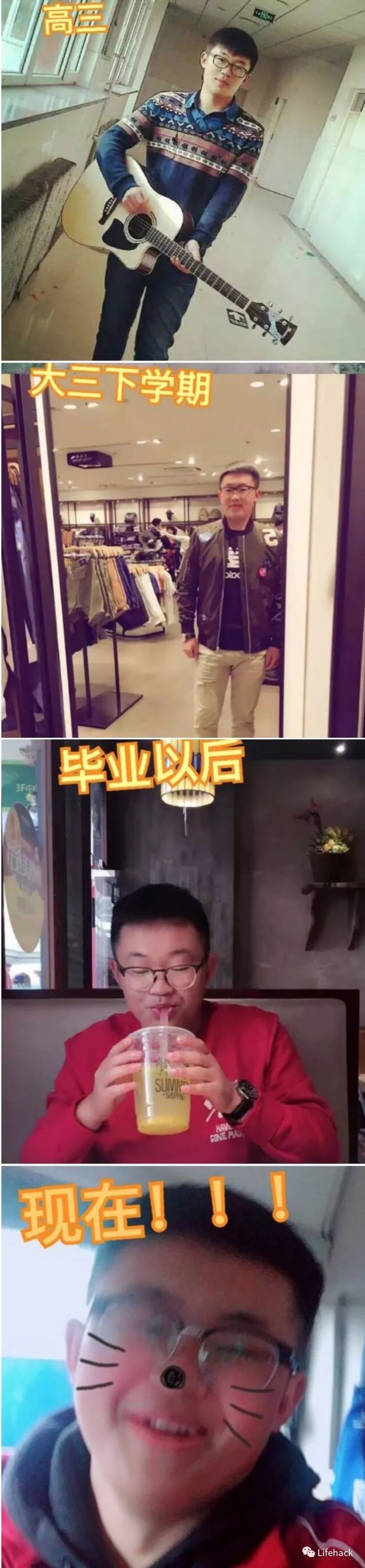 長胖20斤，臉型怎么變？這些例子看完扎心了！