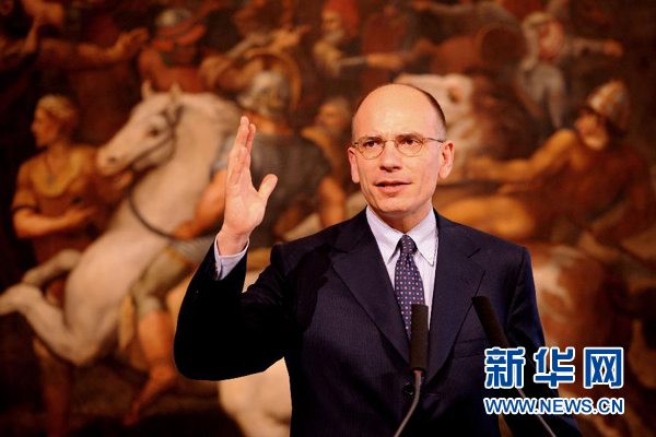  2月13日，意大利政府總理恩里科·萊塔宣布辭職。