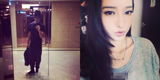 歐弟微博承認結(jié)婚曬老婆美照。