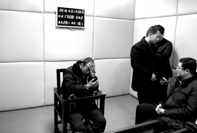 1月5日，犯罪嫌疑人馬永平在接受審訊。