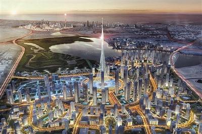 迪拜計劃修建的觀光塔示意圖。