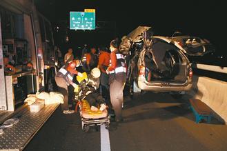 嘉義縣八十二號(hào)快速道路發(fā)生死亡車(chē)禍，造成二死一重傷慘劇。
