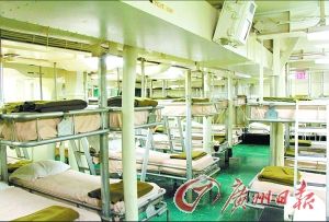 航母上的水兵宿舍。（資料圖片）